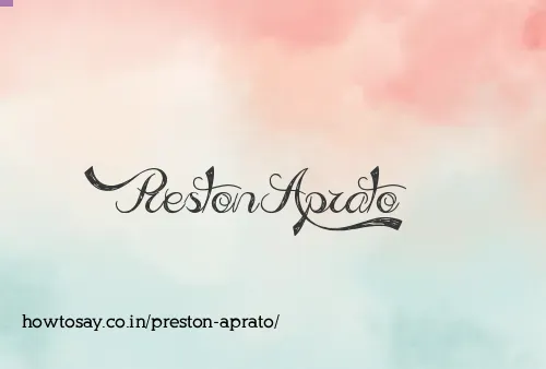 Preston Aprato