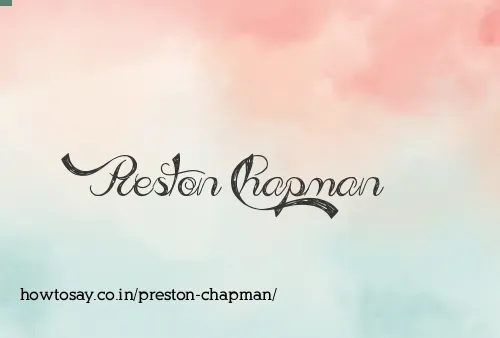 Preston Chapman