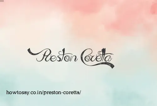Preston Coretta
