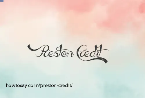 Preston Credit