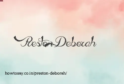 Preston Deborah