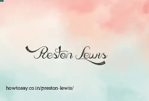 Preston Lewis