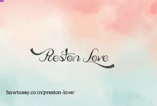 Preston Love