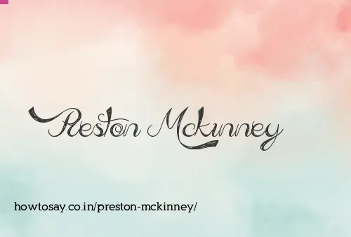 Preston Mckinney