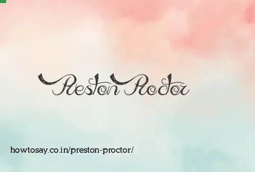 Preston Proctor