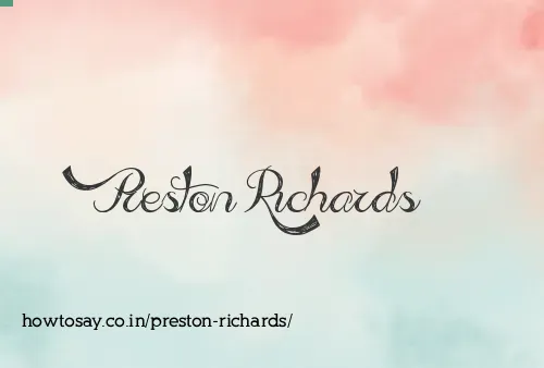 Preston Richards
