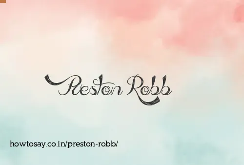 Preston Robb