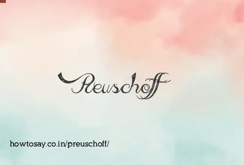Preuschoff
