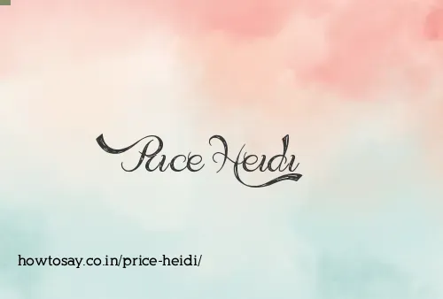 Price Heidi