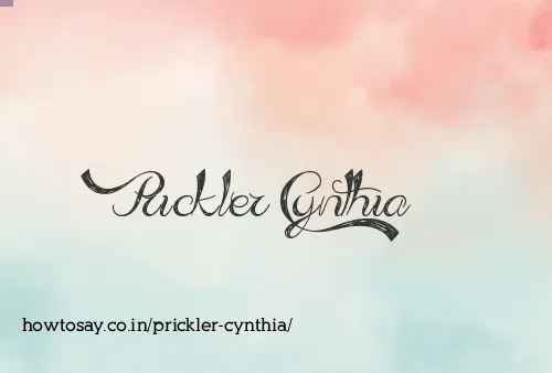 Prickler Cynthia