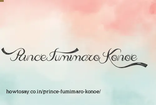 Prince Fumimaro Konoe