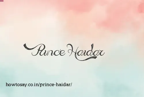 Prince Haidar
