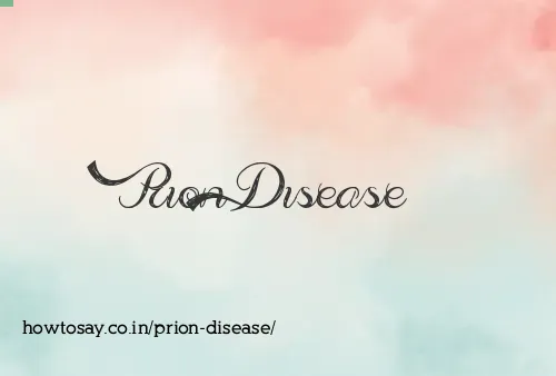 Prion Disease