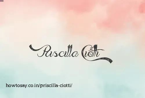 Priscilla Ciotti