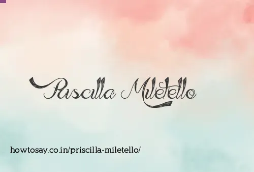 Priscilla Miletello