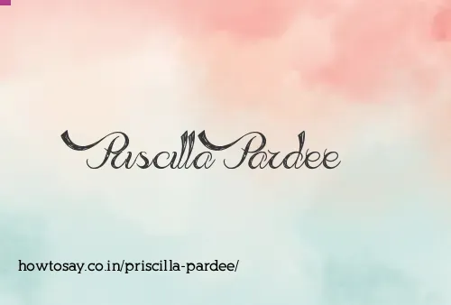 Priscilla Pardee