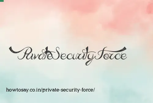 Private Security Force