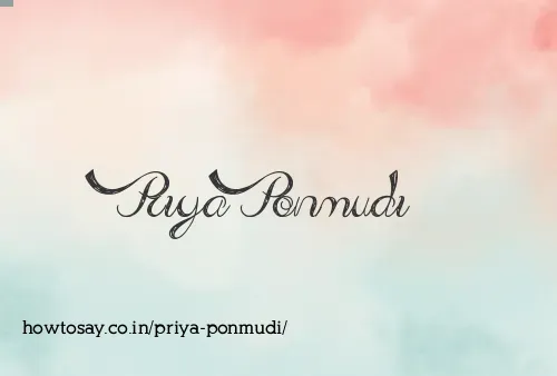 Priya Ponmudi
