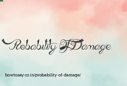 Probability Of Damage