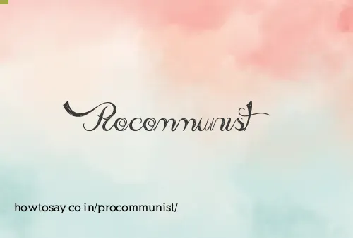 Procommunist