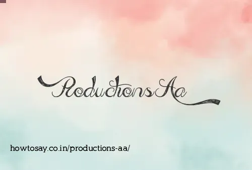 Productions Aa