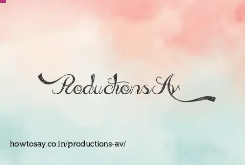 Productions Av
