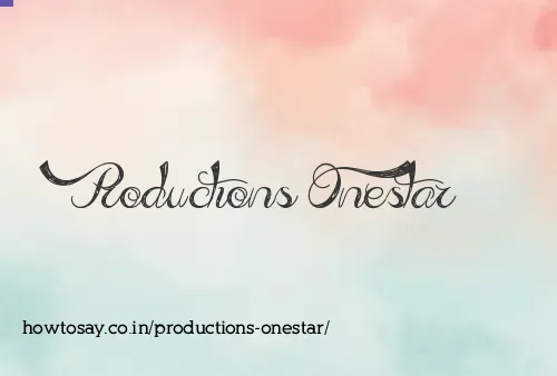 Productions Onestar