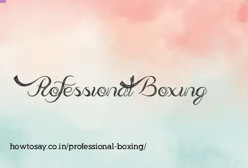 Professional Boxing