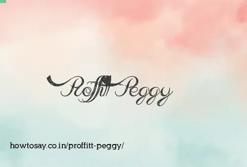 Proffitt Peggy