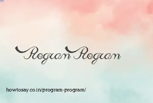 Program Program