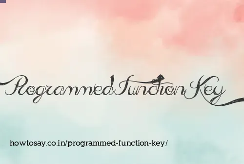 Programmed Function Key