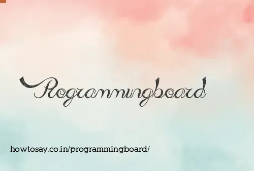 Programmingboard