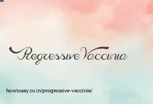 Progressive Vaccinia