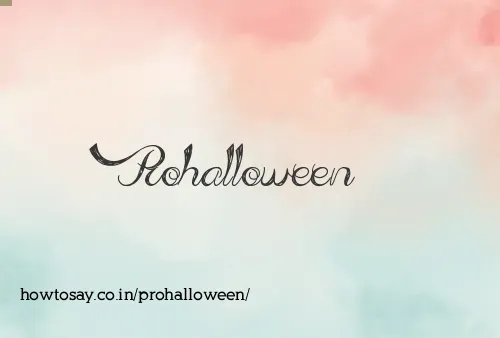 Prohalloween