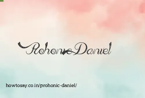 Prohonic Daniel