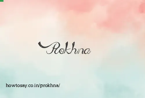 Prokhna