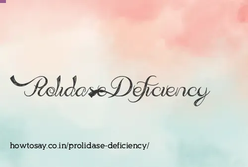Prolidase Deficiency
