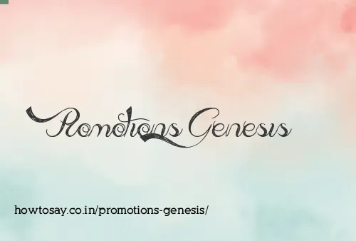 Promotions Genesis