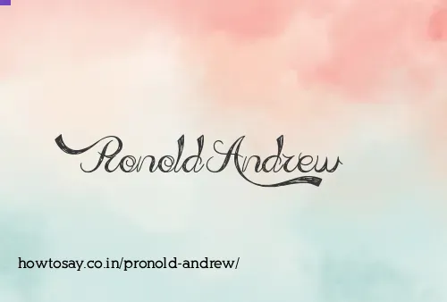 Pronold Andrew