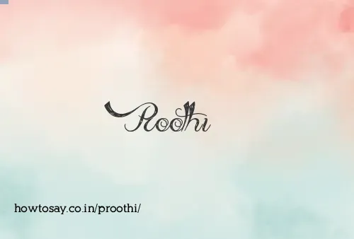 Proothi