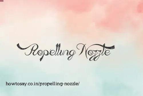 Propelling Nozzle