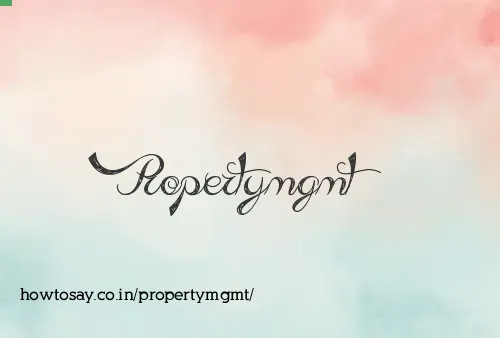 Propertymgmt