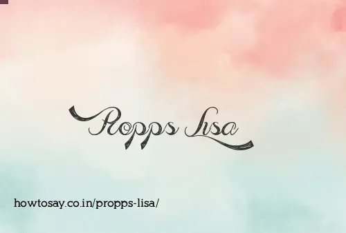 Propps Lisa