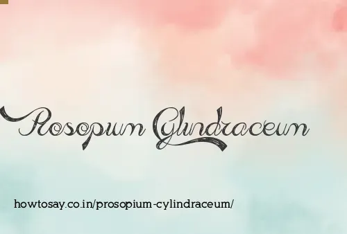 Prosopium Cylindraceum