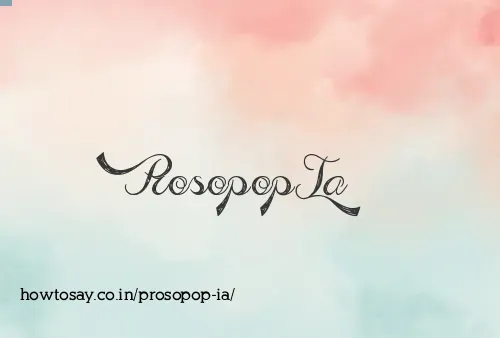 Prosopop Ia