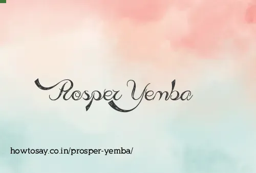 Prosper Yemba