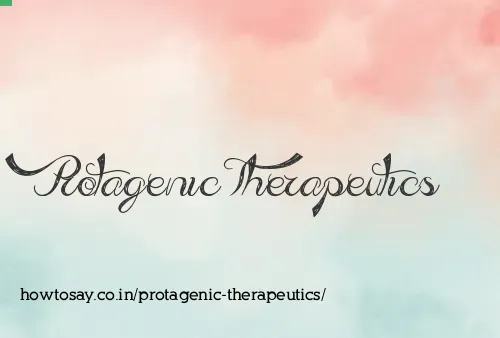 Protagenic Therapeutics