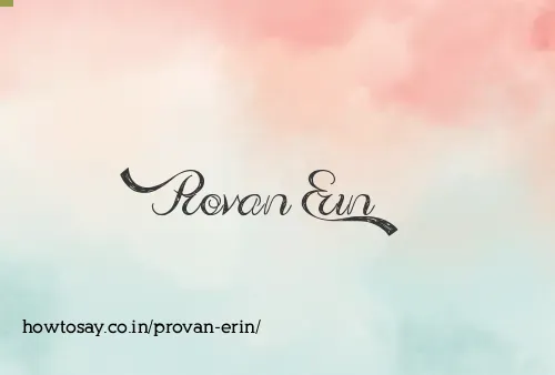 Provan Erin