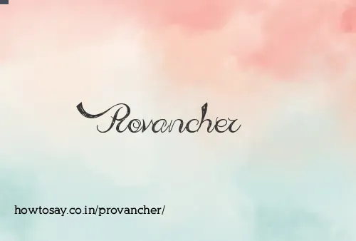 Provancher