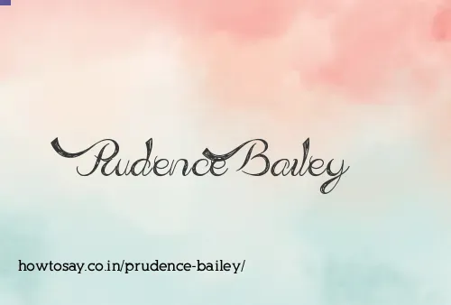 Prudence Bailey
